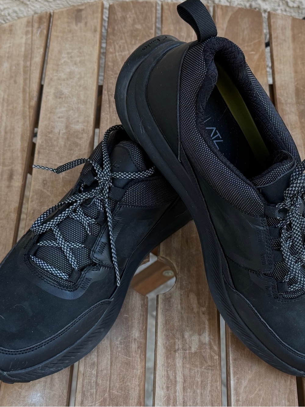 Men's Black Clarks ATL Hiking Boots Lace-Up Sneakers